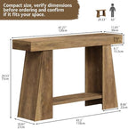 47.24" Farmhouse Entryway Console Table, Narrow Sofa Table Behind Couch - Image 2