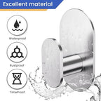 Aikzik Adhesive Towel Hooks - 26LB Heavy Duty Wall Sticky Waterproof Hooks - Image 4