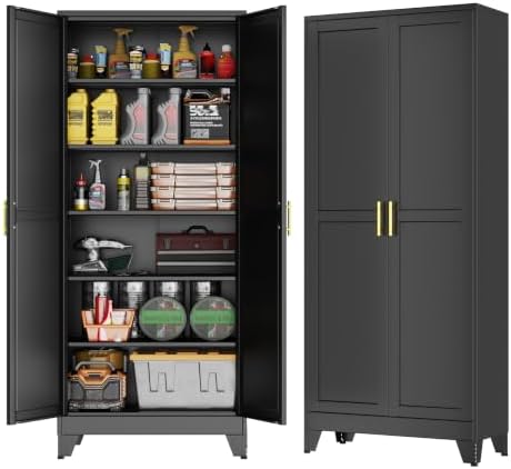 GAIOUS 75''Tall Metal Garage Storage Cabinet, File Cabinet by GAIOUS