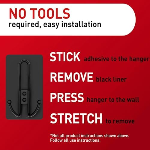 Command X-Large Black Triple Hooks, 2 Hooks, 6 Strips - Image 4