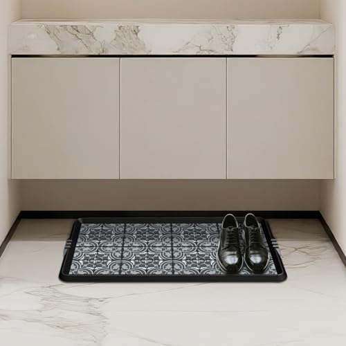 BEHERO Boot Tray Shoe Mat Decorative Patterned, Rubber Boot Matt Tray Indoor - Image 6