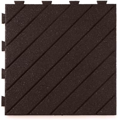 Playsafer Slatted Rubber Interlocking Tile by Playsafer