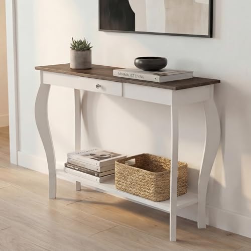 ChooChoo 39" Narrow Farmhouse Entryway Table - Image 5