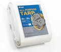 GUARD SHIELD Heavy Duty Tarp 20x30 Feet White Multi Purpose Thick Waterproof by GUARDSHIELD