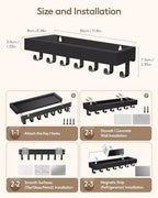 Key Holder Wall Mount Magnetic Adhesive, Key Hooks Rack - Image 3