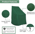Shine Company Weatherproof Outdoor Rocking Chair Cover, 100% Woven Polyester - Image 4