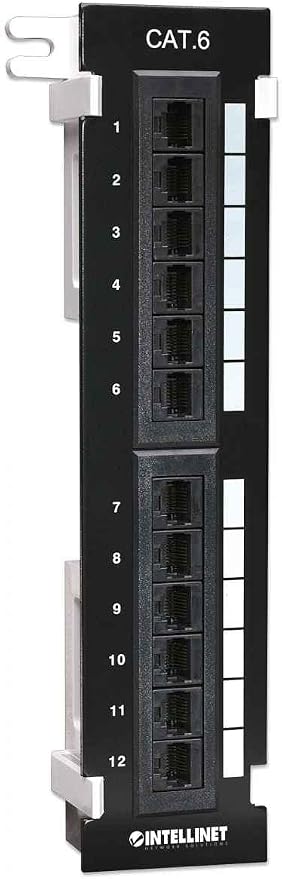 Intellinet 12 Port Cat6 Network Patch Panel Wall-Mount - Image 2