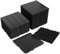 Neoaider 27PCS Plastic Interlocking Decking Tiles 12" x 12", Dark Grey by Neoaider