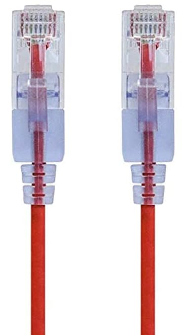 Monoprice - 116334 SlimRun Cat6A Ethernet Patch Cable - Snagless RJ45 UTP Pure by Monoprice