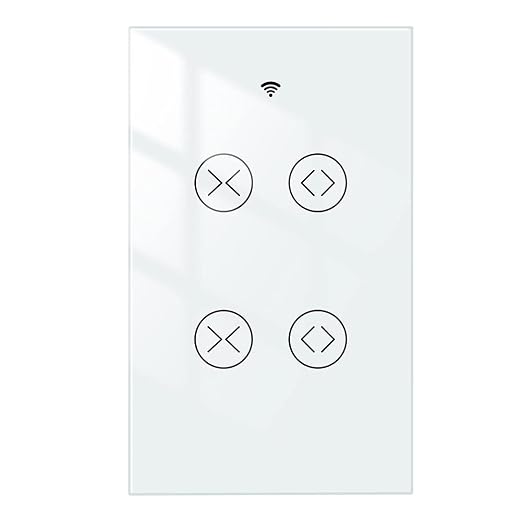 MOES Smart WiFi RF 2 Gang Double Curtain Blind Touch Switch by MOES