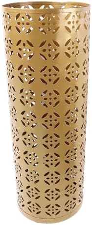 Fabater Rust Proof Metal Umbrella Holder Round Hollow Copper Pattern Umbrella - Image 2