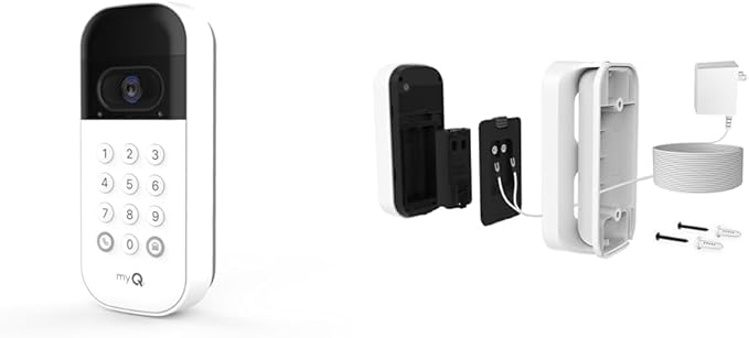 myQ Smart Garage Video Keypad & Wired Power Adapter Kit by Chamberlain%7CmyQ