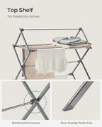 SONGMICS Foldable Clothes Drying Rack, 29.5 x 14.6 x 53.1 Inches - Image 5