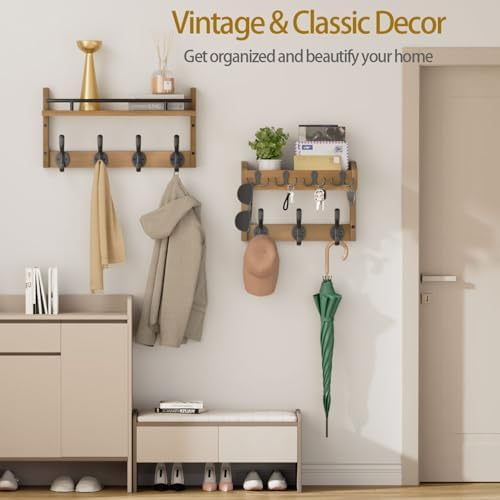 29 inch Coat Rack Wall Mount - Image 6
