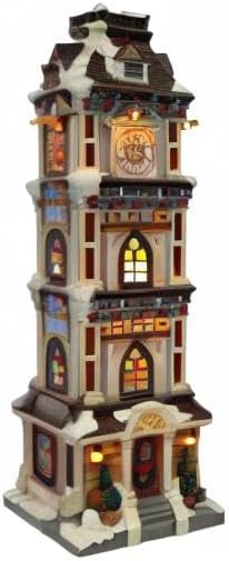 MOMENTS IN TIME Lighted Christmas Clock Tower 14.5” LED Hand-Painted Polyresin - Image 8