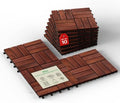 IDZO Interlocking Acacia Deck Tiles 9.6 SQFT by Idzo