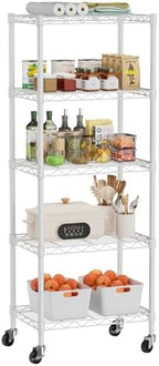 Golpart Small Shelves Storage Wire Metal Adjustable Shelf Unit by Golpart