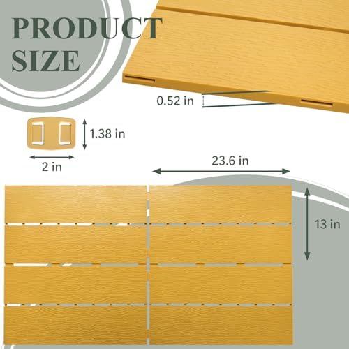 Plastic Interlocking Deck Tiles, Outdoor Patio Flooring 22 sq ft - Image 2