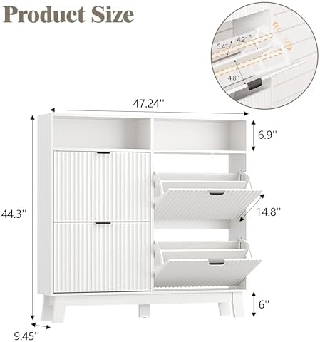 Shoe Cabinet Storage for Entryway - Image 2
