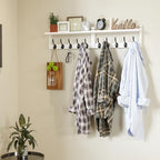 AMBIRD 34.2" L Wooden Wall Coat Hooks - Image 4