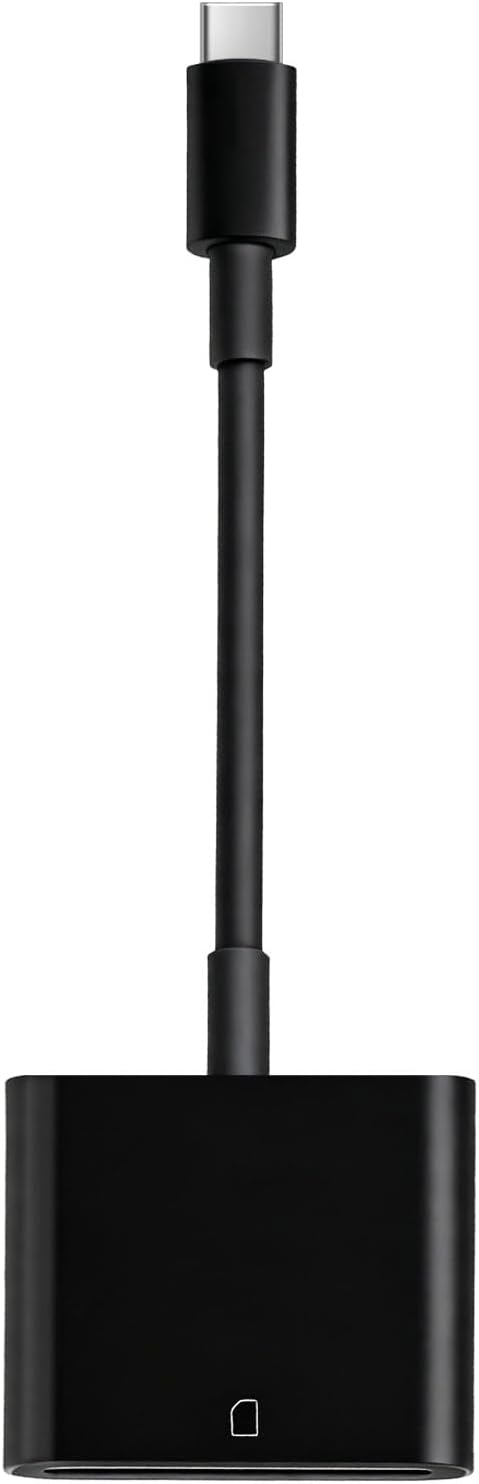 USB C SD Memory Card Reader, Type C Camera Adapter Trail Viewer by Htrence