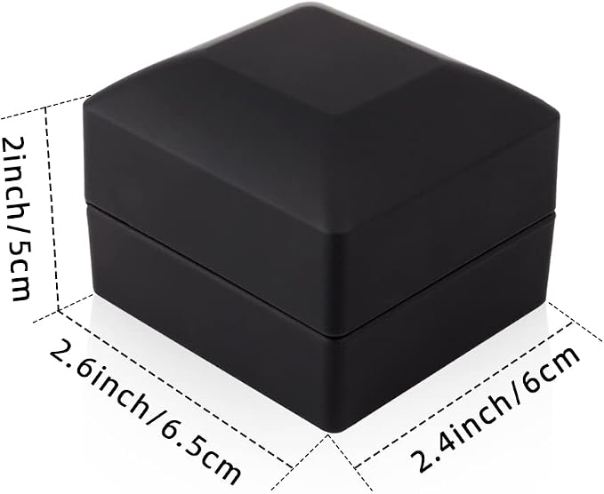 iSuperb® Ring Box Black Jewelry Case Organizer - Image 7