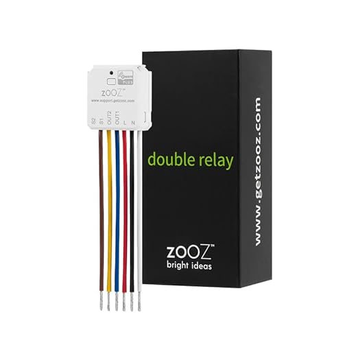 Zooz 700 Series Z-Wave Long Range Double Relay ZEN52 | Control 2 Lights by ZOOZ