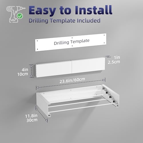 ZMBESUP Wall Mounted Drying Rack - Image 2