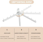 Mooche Swing Clothes Hanger Rack, Garment Racks 9.45" Long - Image 2