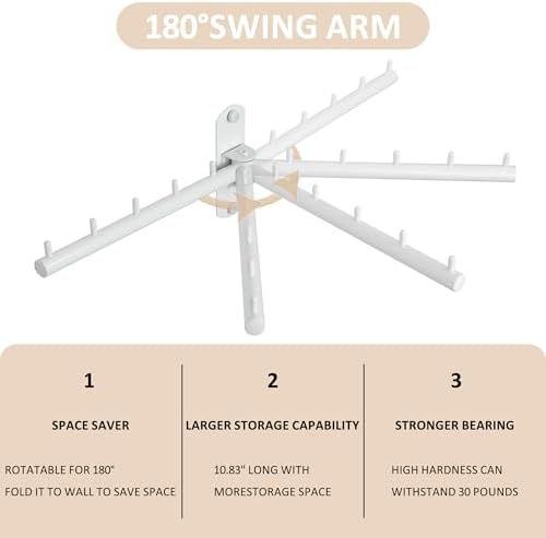 Mooche Swing Clothes Hanger Rack, Garment Racks 9.45" Long - Image 2