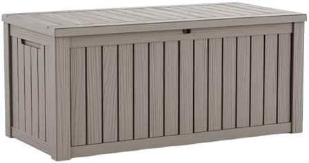 LAUSAINT HOME 150 Gallon Resin Deck Box, Package Delivery Box by LAUSAINTHOME