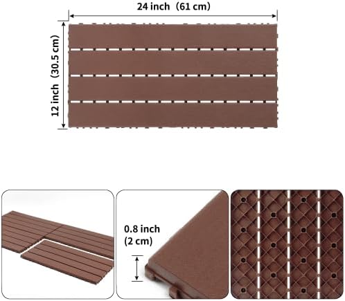 Interlocking Plastic Deck Tiles, Decking Tiles - Image 3