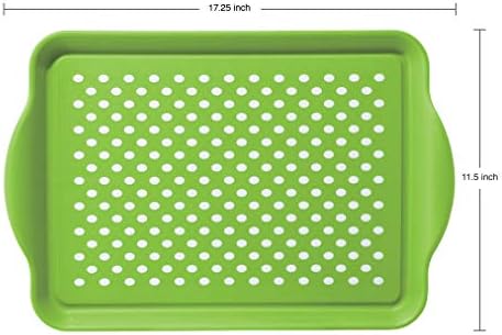 Oggi Rectangle Non Skid Rubber Grip Serving Tray - Image 3