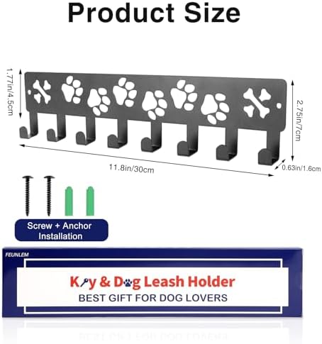 Key Holder Wall Mount & Dog Leash Holder - Image 3