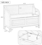 Knocbel Rustic Entry Storage Bench - Image 2
