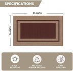 Artoid Mode Coffe Absorbent Rectangle Non-Skid Doormat, Home Mats Non Slip - Image 3