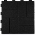 Playsafer Brick Rubber Interlocking Tiles | 16 X 16 | Easy Install by Playsafer
