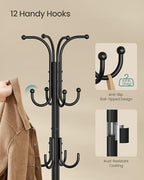 SONGMICS Metal Coat Rack Freestanding, - Image 5