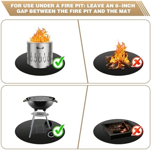 43" Fire Pit Mat for Solo Stove Bonfire - Image 6
