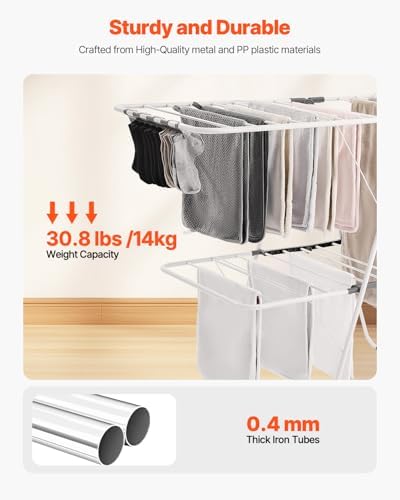 VEVOR Clothes Drying Rack, 2-Tier Foldable Laundry Dryer Rack - Image 3
