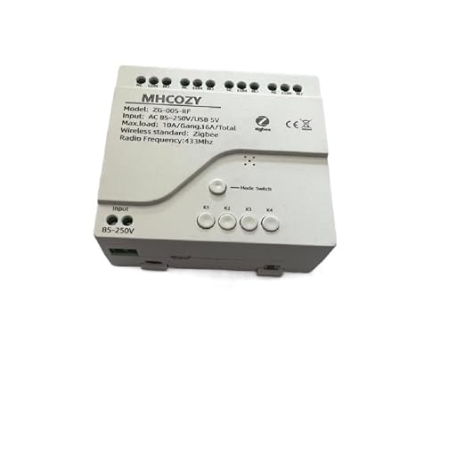 4 Channel Smart ZigBee Wireless Dry Contact Relay Switch Module, Compatible by MHCOZY
