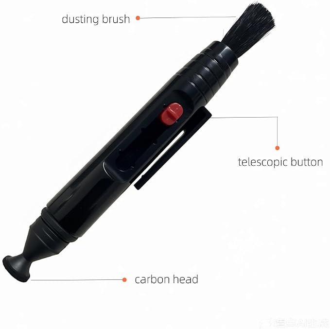 2pcs Lens Cleaning Pen with Carbon Cleaning Head and Brush - Image 5