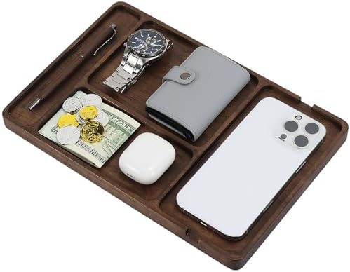 Buqoo Walnut Valet Tray for Men by Buqoo