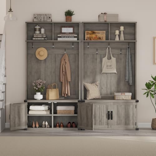 Takywep Extra Large 40" Entryway Hall Tree - Image 6