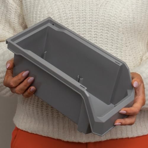 ReadySpace Medium Stackable Plastic Storage Bins - Image 4