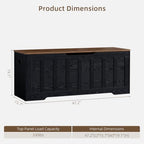 VANKILEY 47.2" Storage Chest Extra Large, Storage Bench. - Image 3