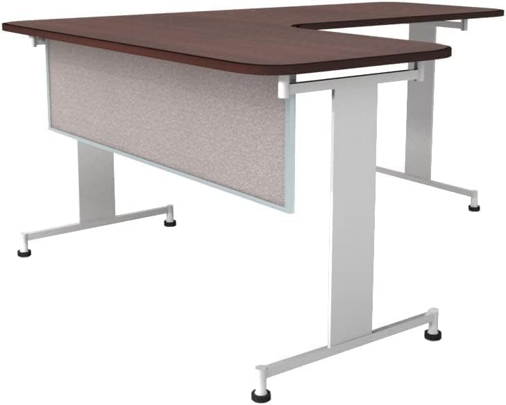 OBEX Acoustic Table Mounted Modesty Desk Privacy & Sound Absorbing Panel for Office Cubicles, 18" x 42", Overcast