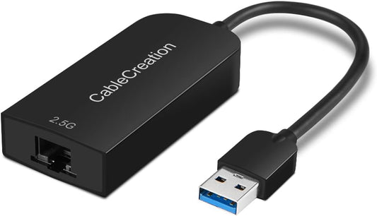 CableCreation 2.5G Ethernet to USB Adapter, Gigabit LAN Dongle Compatible by CableCreation