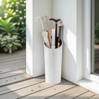Artificial Leather White Umbrella Holder Stand Entryway Indoor，Modern Umbrella - Image 2