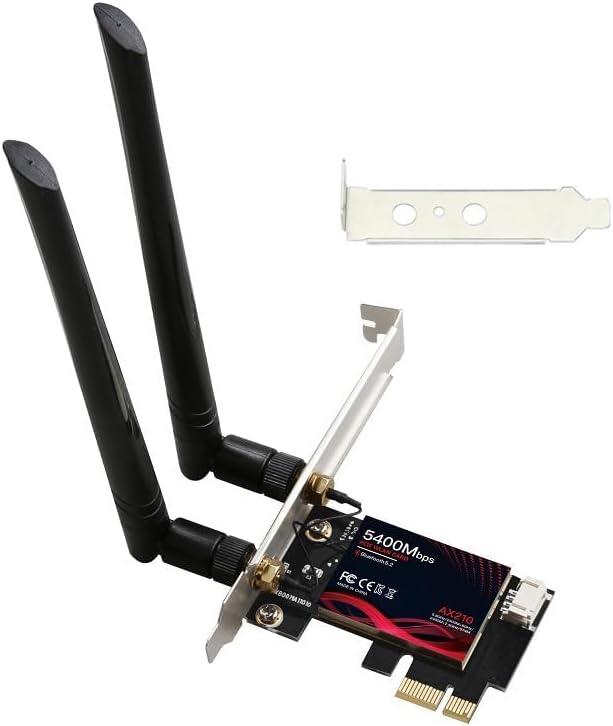 5400Mbps PCI Express x1 PCIe WiFi 6E 802.11ax Bluetooth BT5.3 Wireless Network - Image 2